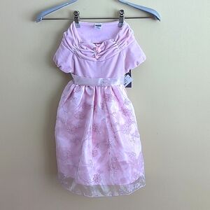 $5 with bundle NWT Little girl's pink floral dress Easter Birthday Tulle Sz 2